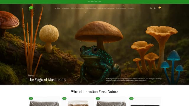 MycoFrog - Mobile View 1