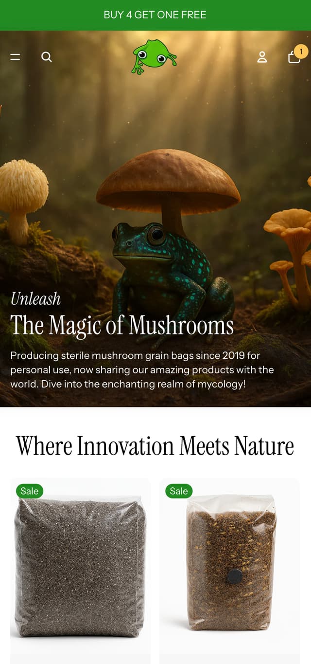 MycoFrog - Mobile View 2